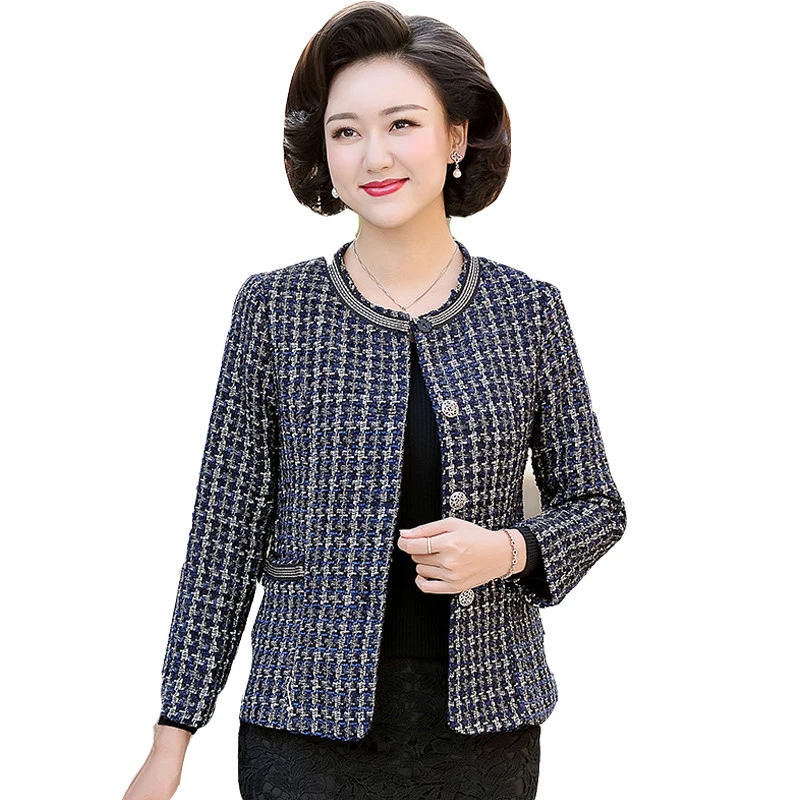 Sur Q22 Printemps D'âge Court Décontracté Cardigan Grande red Femelle Hauts De Moyen Veste Manteau Vêtements Navy La Nouveau black Femmes Taille 2019 Décontractés Automne 4npwRfzqn