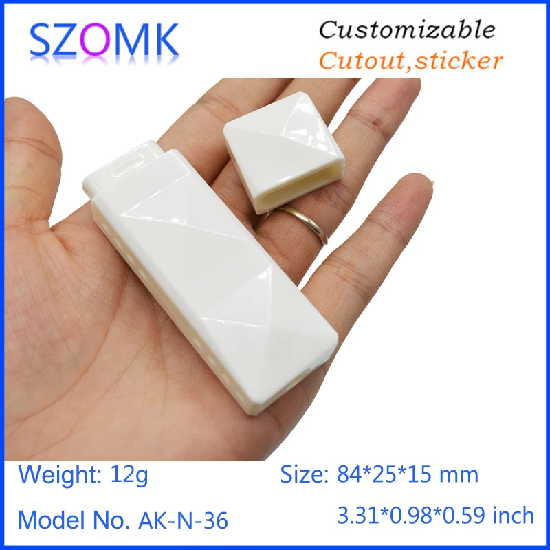szomk plastic box for electronic project diy small usb enclosure project box plastic housing usb stick flash drive instrument case  (21)