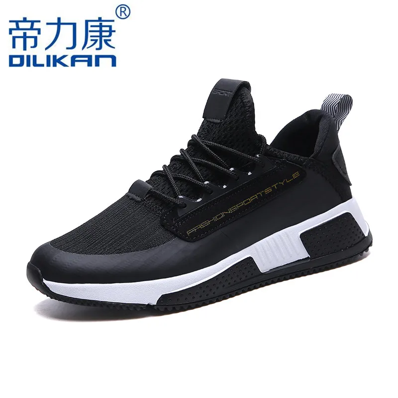 

Spring and Summer Young Youth Comfortable Breathable Sports Shoes Outdoor Flying Weaving Hot Running Male's Shoes Size 39-44