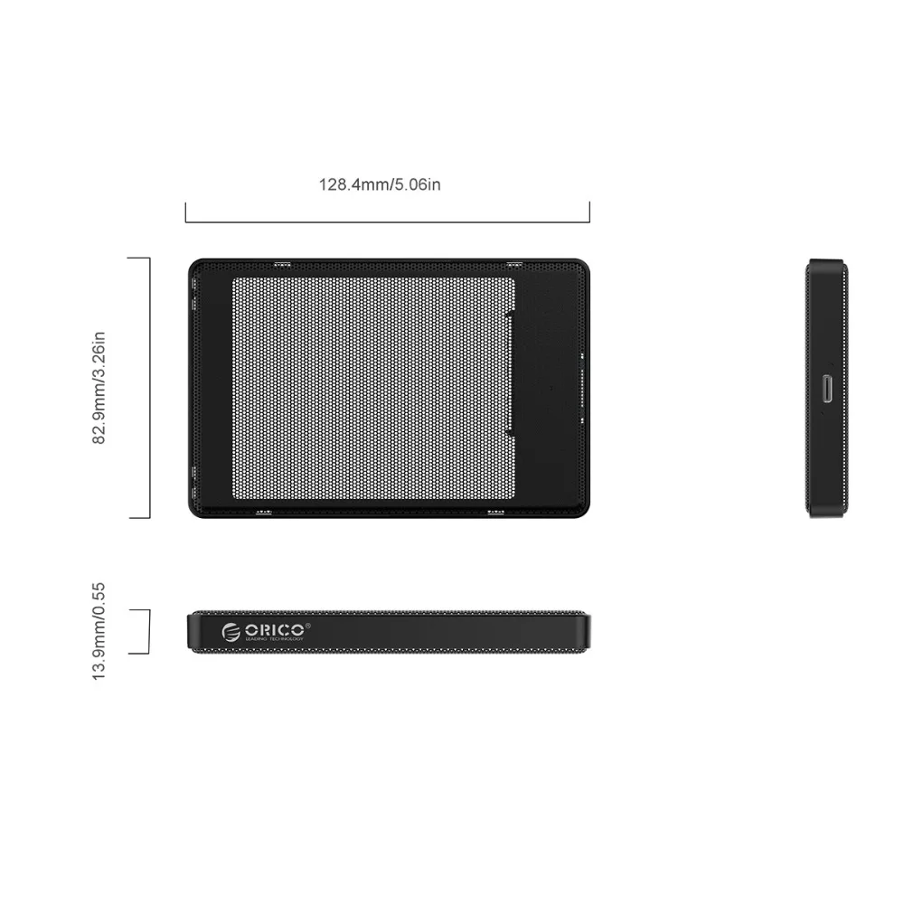 ORICO HDD Case 2.5 inch SATA to Type C SSD Adapter for Samsung Seagate SSD 2TB 4TB Hard Disk Drive Box External HDD Enclosure ORICO HDD Case 2.5 inch SATA to Type C SSD Adapter for Samsung Seagate SSD 2TB 4TB Hard Disk Drive Box External HDD Enclosure