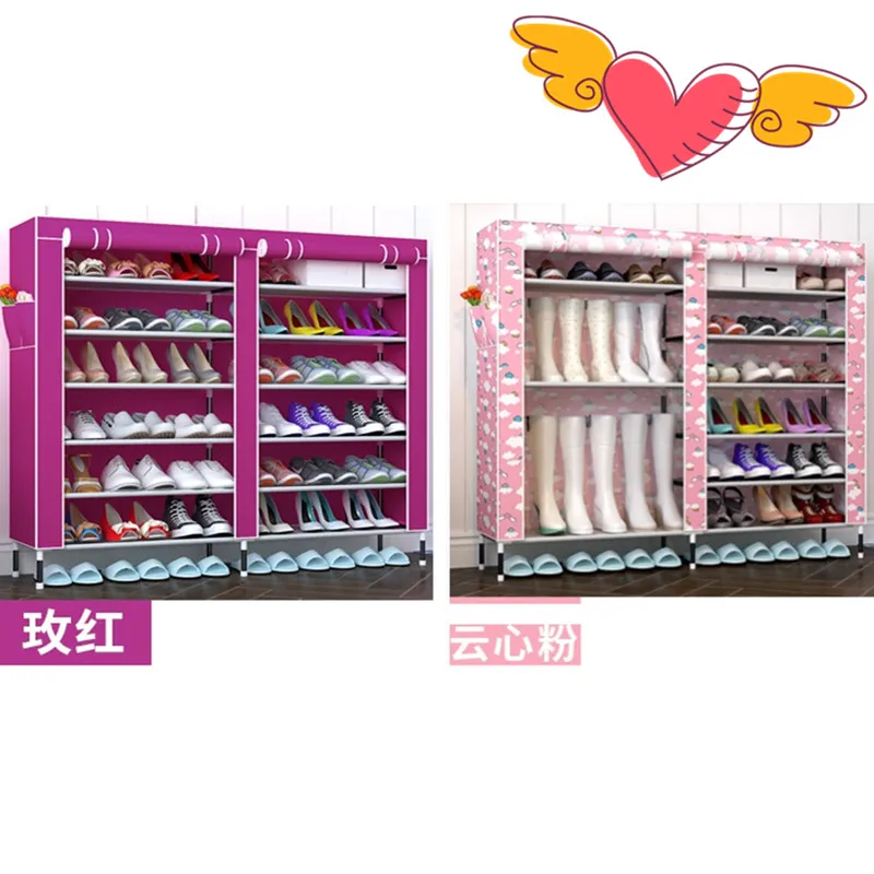 House Scenery folding storage Cabinets Furniture Portable shoe racks multi-layer assembled Dustproof Wetproof Shoes Shelf Room