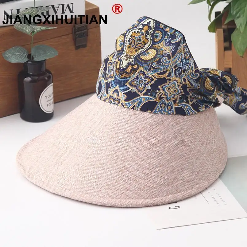 طنف كبير الأشعة فوق البنفسجية قبعة الشمس الصيف قبعات للحماية من الشمس للنساء القش قبعة الفتيات الشاطئ اورجانزا كاب أقنعة قبعات متعددة الأغر...