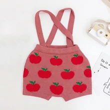 Весенне-осенний качественный трикотажный комбинезон для девочек Детские шорты на подтяжках бандаж для беременных детская одежда из шерсти для детей от 1 до 7 лет