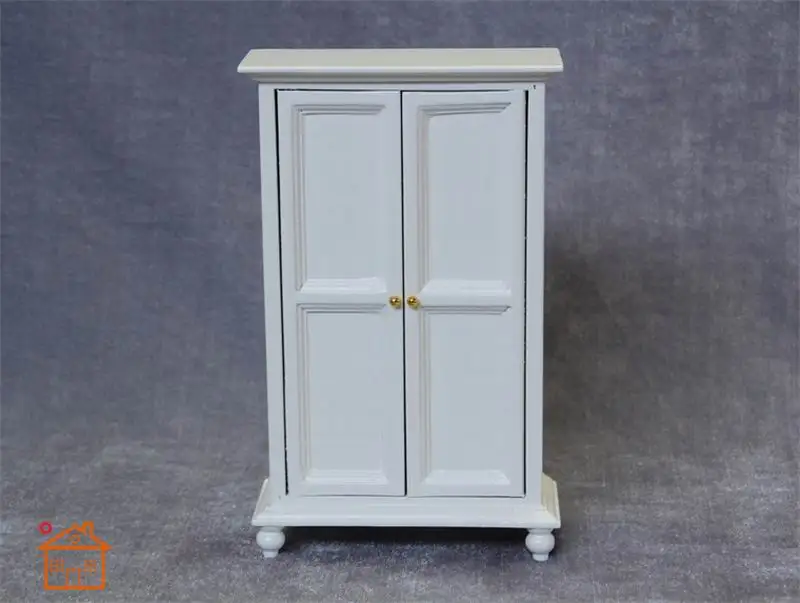 Высокое качество Кукольный дом миниатюрный китайский классический гардероб мини шкаф мебель для спальни Наборы для дома и гостиной 1:12 весы