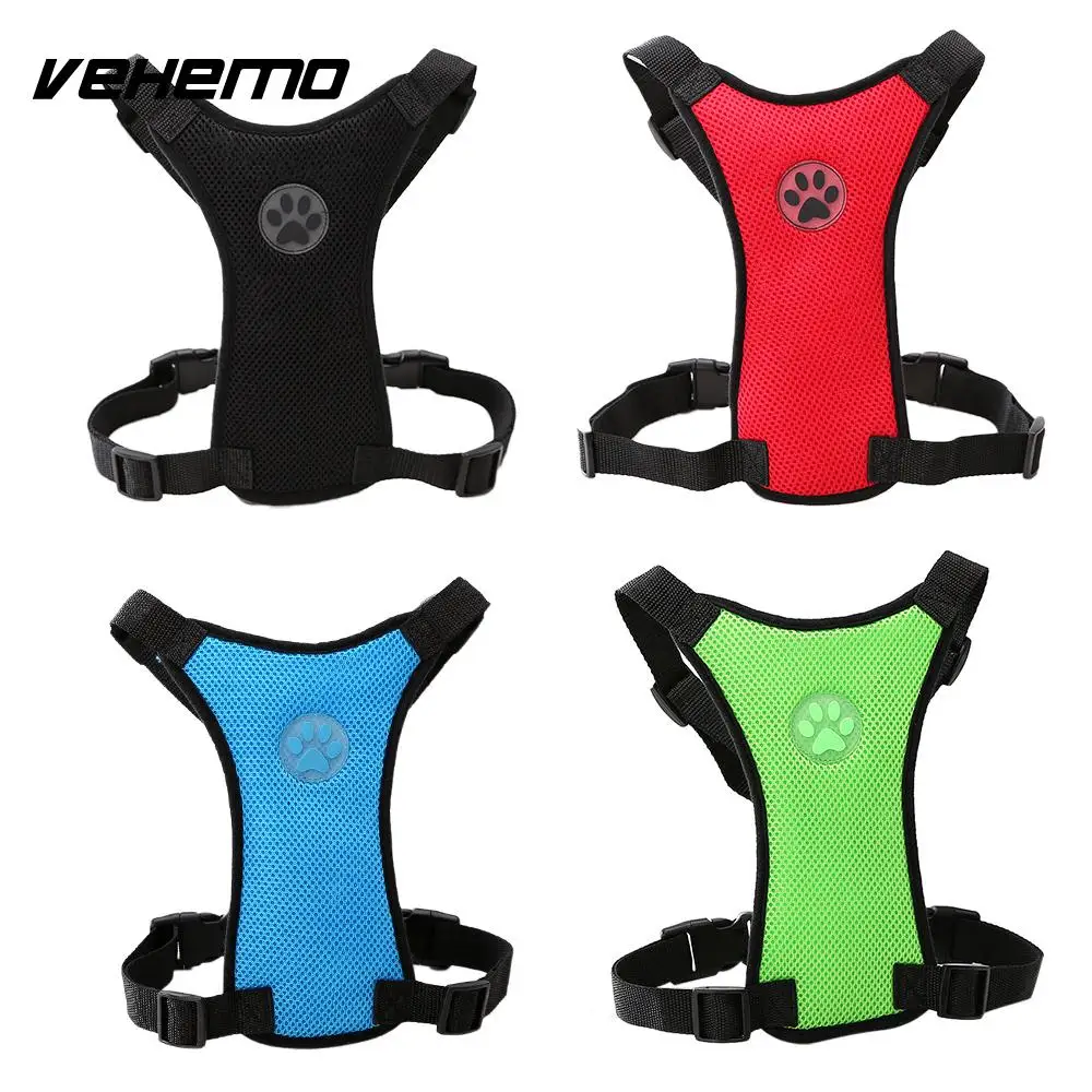 

Vehemo Air Mesh Pet Safety Belt Strap Pet Seat Belt Car Pet Harness for Puppy Dog Restraint Lead Travel for Car Accessories