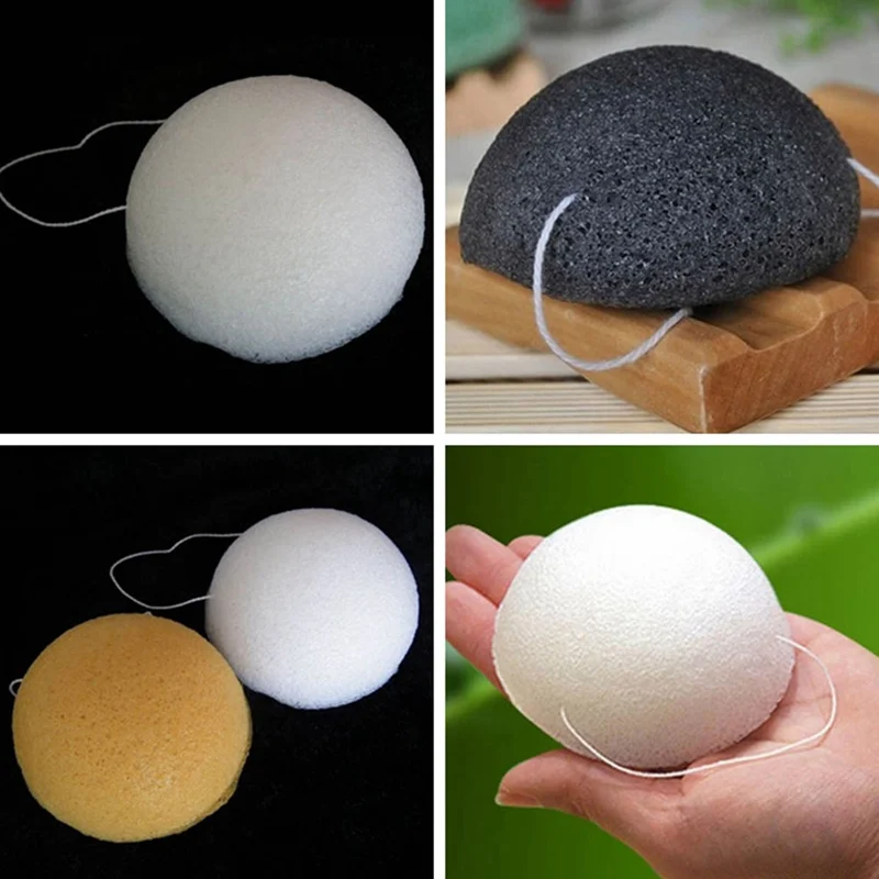 Мягкое очищающее средство для лица Puff Natural Konjac Konnyaku спонжи макияжа Экологически