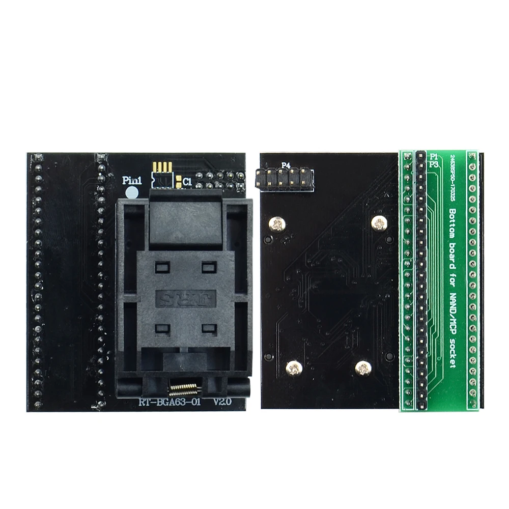 Адаптер розетки RT BGA63 01 V2.0 EMMC NW267 для RT809H шаг программатора 0 8 мм рамка