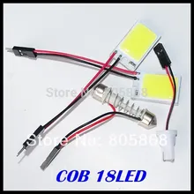 100x3 w бескорпусный чип светодиод Панель свет 18Smd салона автомобиля свет T10 Festoon купол переходник 12 v Панель