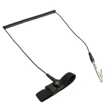 1,8 м PU Антистатический браслет черный металлический разрядный шнур провод зажим для электрика IC PLCC Worke