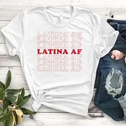 Футболка унисекс Latina AF-одежда унисекс-рубашки Latina-Morena Tees