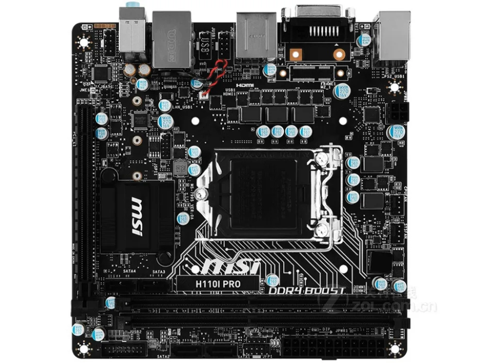 MSI оригинальная материнская плата H110I PRO MINI-ITX 17*17 см LGA1151 иглы M.2 Поддержка 6/7 Gen i3 i5 i7 DDR4 32G SATA3 USB3.0