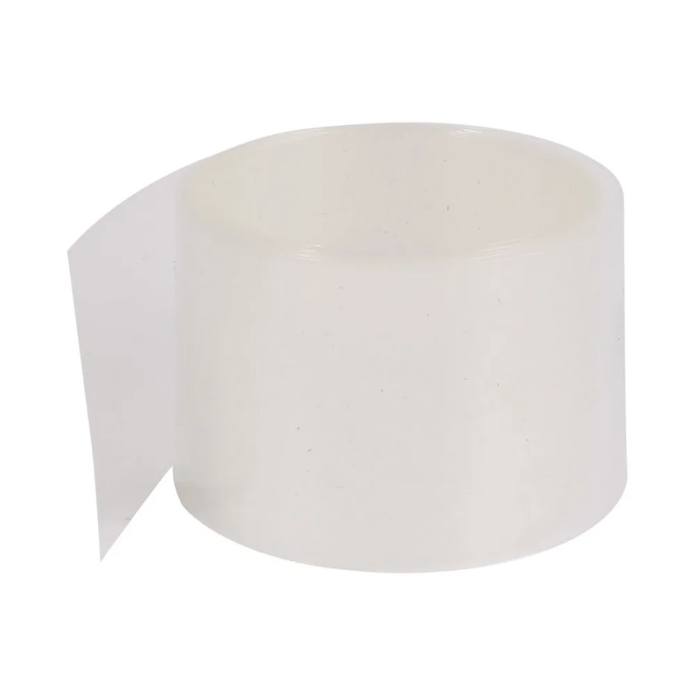 

2Meters Length 50mm Flat Width PVC Heat Shrinkable Wrap Clear Tubing Tube Assortment Wiring Accessories for 18650 Battery Pack