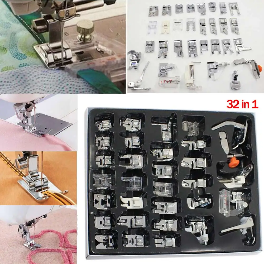 32PCS/set Multifunction Professional Sewing presser foot Domestic