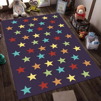 

Kids Cartoon Printed carpet Children's game blanket Baby Room Crawling Mats Bedroom tatami area rug Bathroom Antiskid Carpets