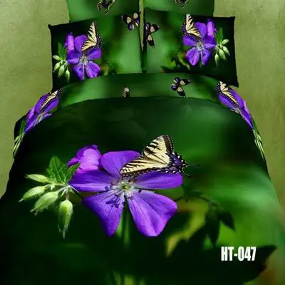 Free ship 3D colorful printed twin bedding set HT047 | Дом и сад