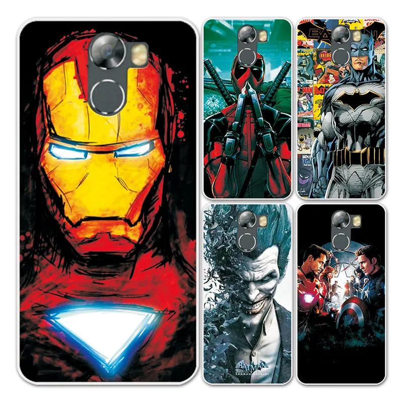 

For Wileyfox Swift 2 plus Silicon Case Cover Charming Marvel Avengers Captain America Iron man For wileyfox swift 2 Phone Capa