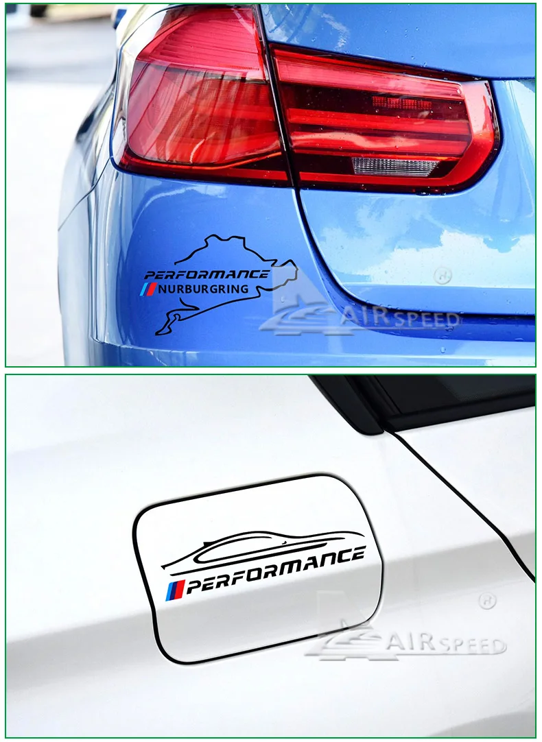 Airspeed Car Stickers M Performance Auto Sticker Fuel Tank Cap Decal Accessories for BMW E46 F30 E90 E60 F20 F10 E36 E39 E87 E70 (7)