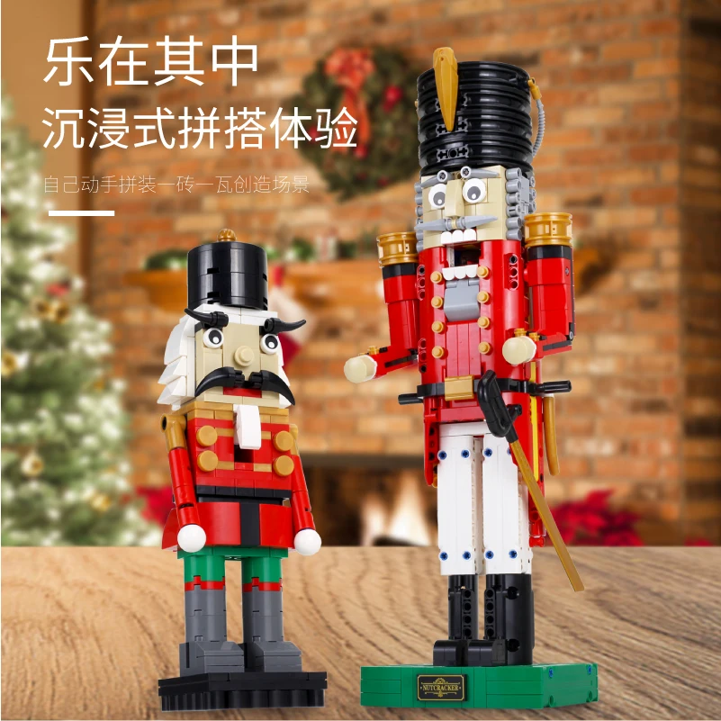 

New Moc Nutcracker Employee fit legoings technic city 4002017 Building Blocks Bricks Educational Toys Model Christmas kid Gifts