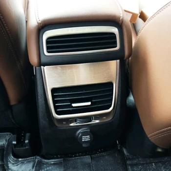 

For Geely Atlas 2016 2017 2018 Stainless Steel Back Rear Air Condition Outlet Vent Frame Panel Cover Trim Accessories 2pcs