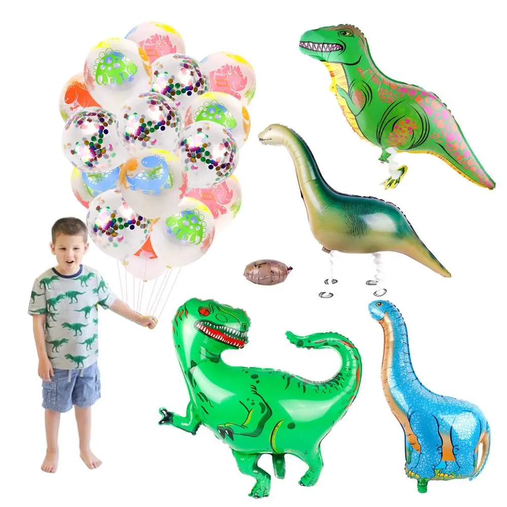 Dinosaurs Party Balloons Dinosaur Decoration Happy Birthday Party Decorations Kids Favors GIfts Jungle Party Decor Accessories