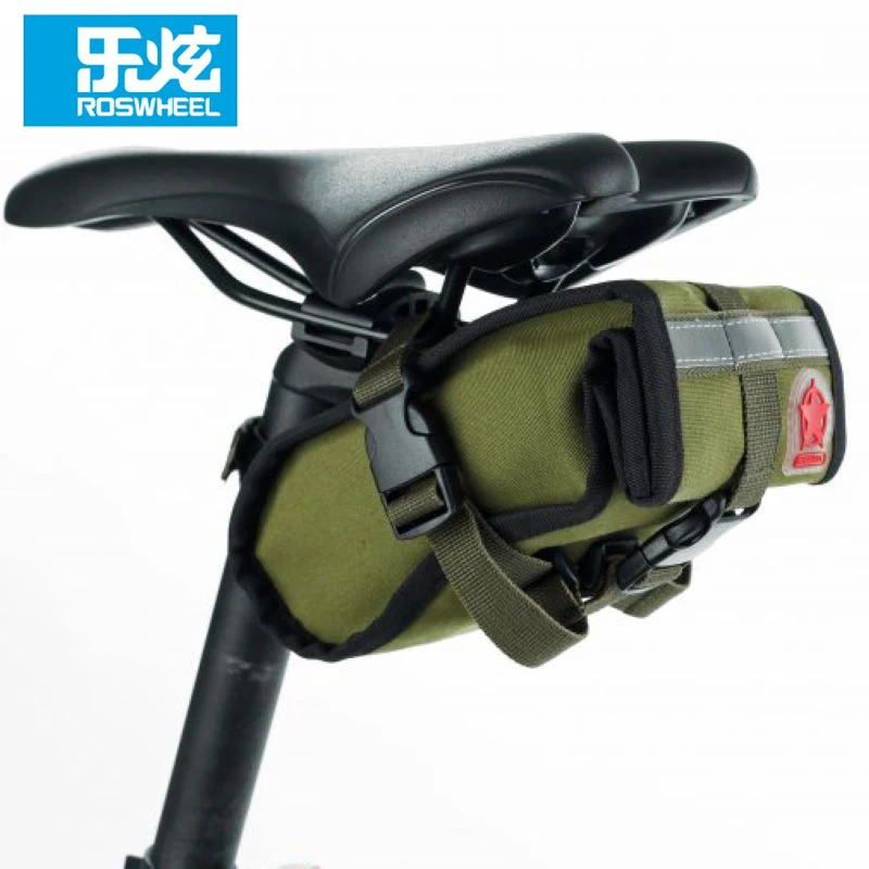 ROSWHEEL Canvas Cycling font b Bag b font Bike font b Bicycle b font Seat font