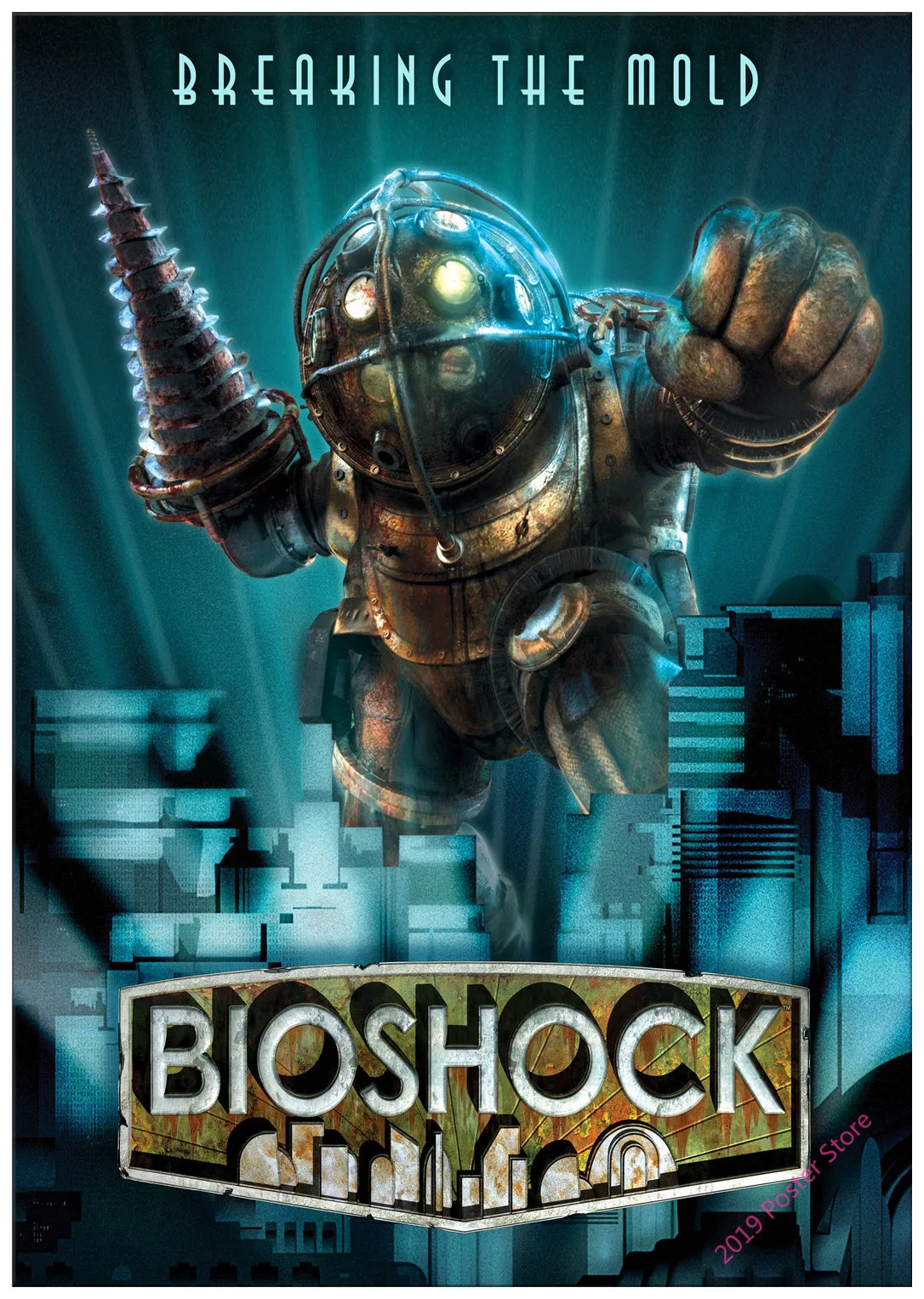 Плакат Bioshock Rapture видео игра Постеры фильма белая бумага Картина Настенная картина для гостиной украшение дома