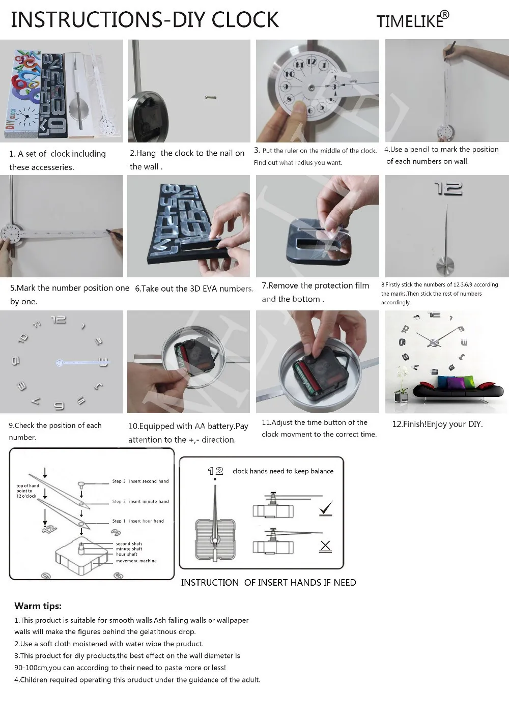 3D настенная наклейка часы для дома Saati Reloj De Pared декоративные часы для гостиной акриловая Зеркальная Наклейка настенные часы Наклейка