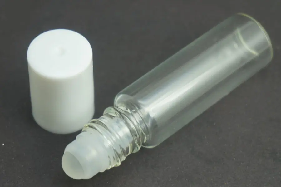 

10x Glass Roller Ball Bottle Cap Cosmetic Makeup Doterra Essential Oil Blend 5ml
