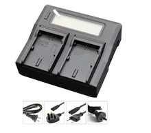 New LCD Dual Battery Charger For LP-E6 LP-E6N LPE6 LC-E6E 5D Mark II III 5D 60D 60Da 6D 70D 80D 7D Digital SLR Camera