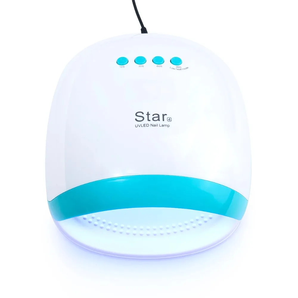

Star4 72W Nail Dryer UV LED Nail Lamp Gel Polish Curing Lamp with Bottom 10s/30s/60s/99s Timer LCD Display Lamp Smart Sensing