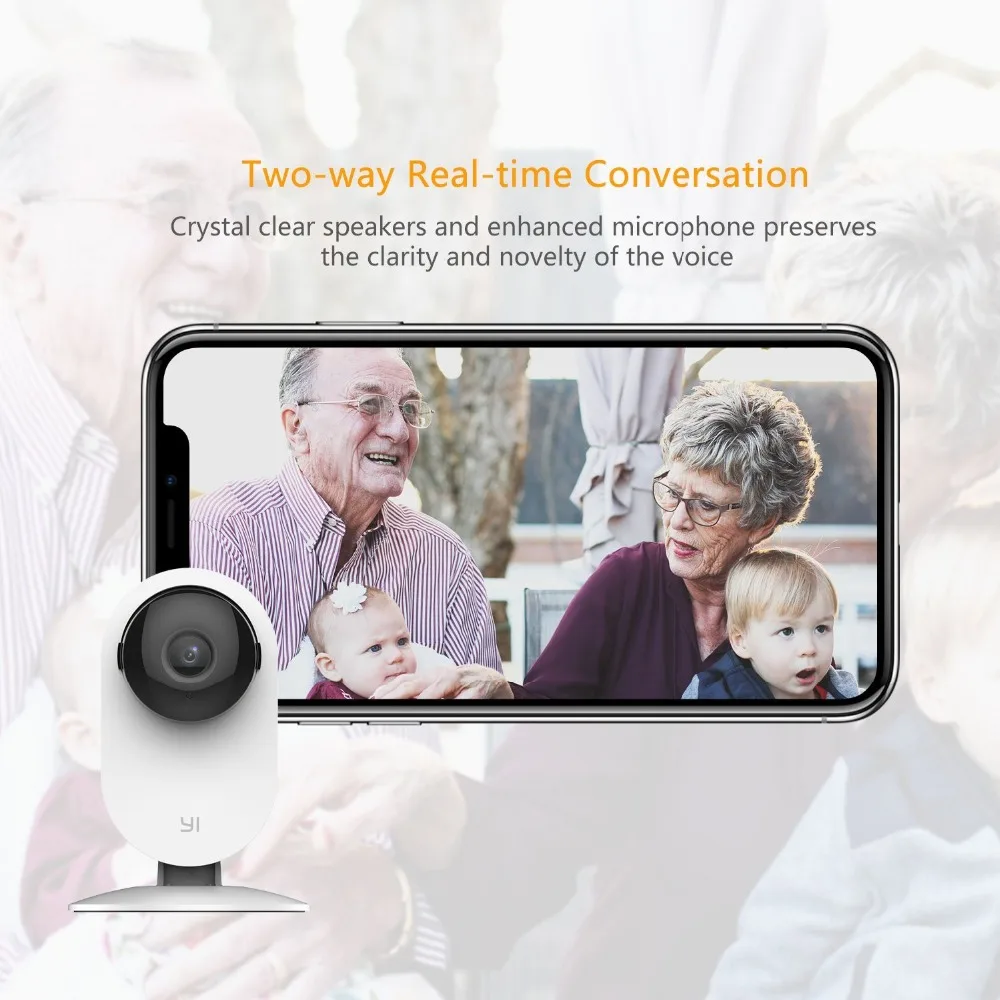 2 шт YI 720P домашняя камера HD видео монитор IP Беспроводная сетевая наблюдения