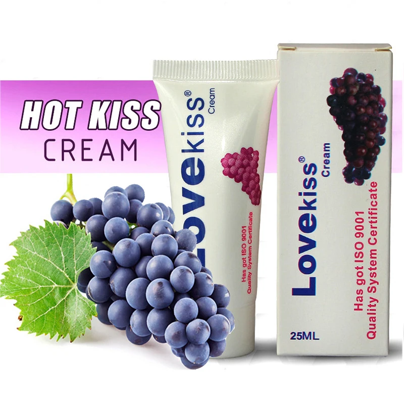 Смазка со вкусом винограда Love kiss LuLove Kiss съедобные смазочные материалы для
