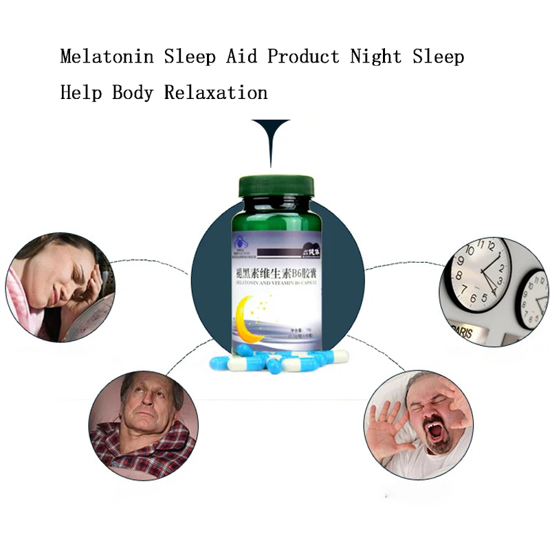 3Pcs/Set Melatonin Vitamin B6 Supports Restful Sleep ml Melatonin Help improve sleep Deep Sleep nighttime sleep aid