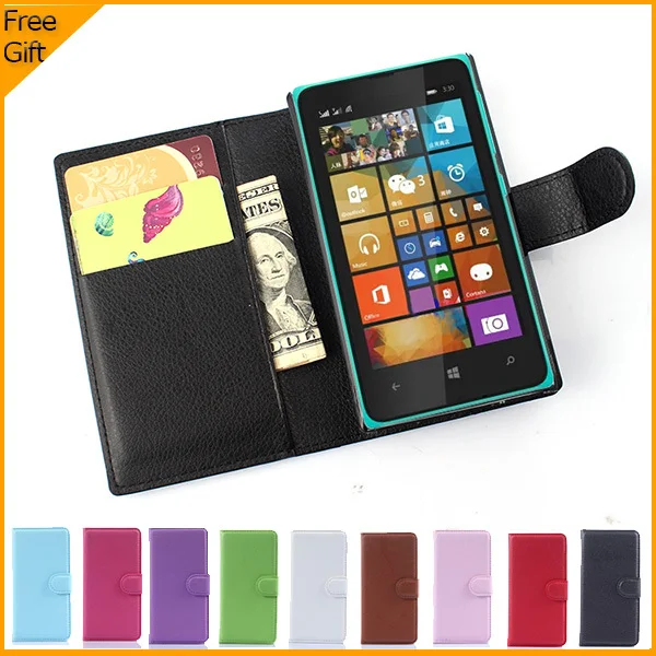 Роскошный кожаный чехол бумажник с откидной крышкой для Nokia Microsoft Lumia 532 Dual SIM