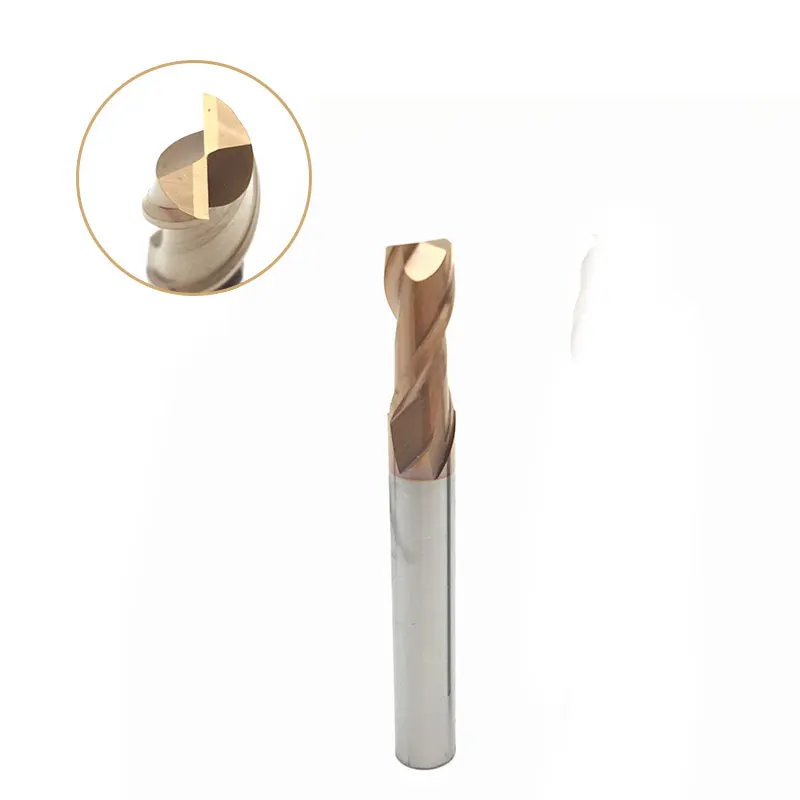 End Mill 6mm 1PCS HRC60 D6*50 2Flute Solid Carbide TIAIN Coated Square Flat Mills Slotting Profiling Face Milling Tool | Инструменты