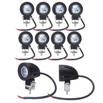 

10pcs 2 inch 10W LED Work Light Flood Spot For Off Road 4x4 ATV Car Trucks Tractor Motorcycle Fog Lamp Headlights