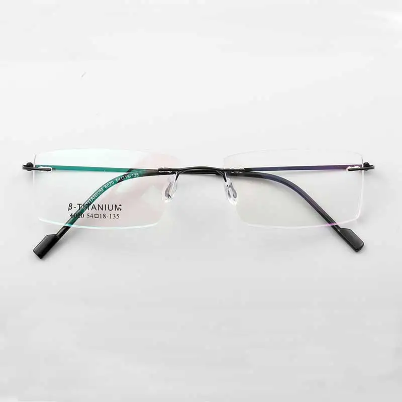 

YOUTOP 2018 New Rimless frame B titanium myopia men glasses frame prescription frame eyeglass 6020
