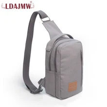 Ldajmw Для мужчин парусиновая сумка Грудь Повседневное Crossbody Сумка день пакет