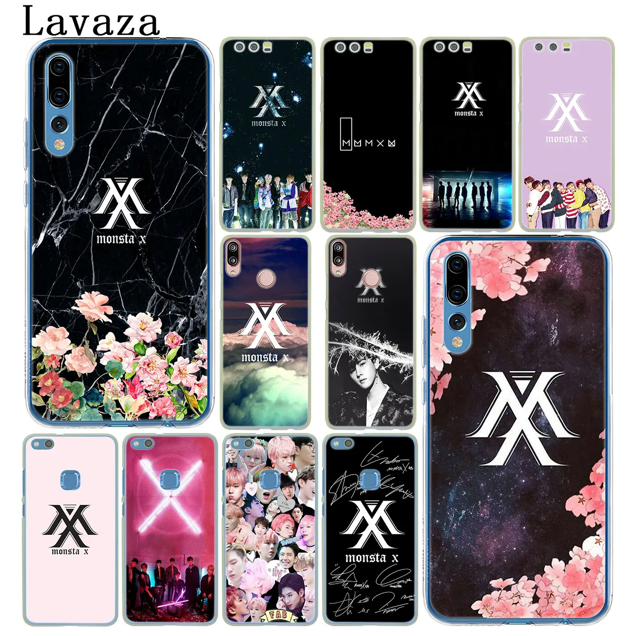 Жесткий чехол для телефона Lavaza MONSTA X Bands Huawei Y9 Y7 Prime 2018 2019 Honor 20 10 8 8A 8X 9X 9 Lite 7C 7X 7A