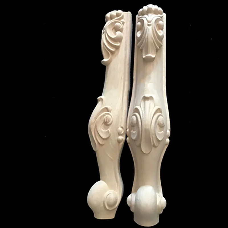 4pcs/lot Solid wood Furniture Legs European Carved Legs Table