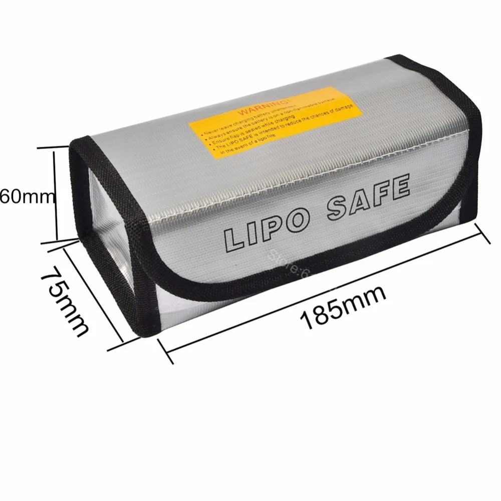 RC Lipo Battery Safe Bag Guard Sack Fireproof Explosionproof For Charge &amp Storage 185x75x60mm Large size | Игрушки и хобби