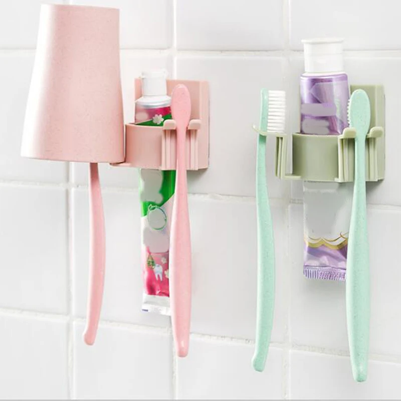 Bathroom Sets New Automatic Toothpaste Dispenser Toothbrush Holder Set
