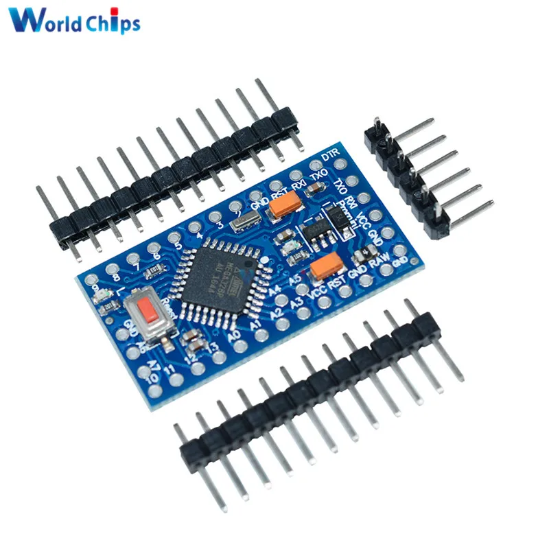 10 шт. Pro Mini Atmega328 3,3 В 8 МГц модуль платы для Arduino Nano Mini 328 ATMEGA328P-AU контроллер с контактами Замена Atmega128