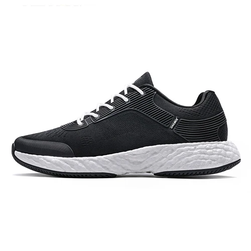 ONEMIX, мужские кроссовки, энергетические кроссовки для марафона, отскок 58, энергетическая капля, высокотехнологичная эластичная гибкая подошва, противоскользящая подошва - Цвет: Black White