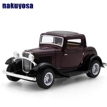 high simulation Old models 1932 Ford classic car alloy pull back model 1 34 car model