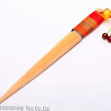 Нож для чайной церемонии с бамбуковой ручкой для прижимания ППУ-эрх чайного торта, игла для чая для разбивания тортов, резаков, принадлежность для чая, чайной посуды, PJ12