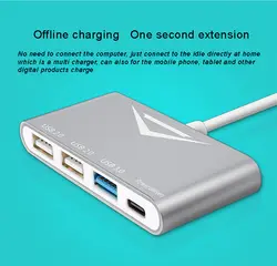 Высокоскоростной 4 порта USB 3,0 концентратор USB порт USB 2,0 концентратор портативный OTG usb-хаб для Apple Macbook Air ноутбук ПК планшет