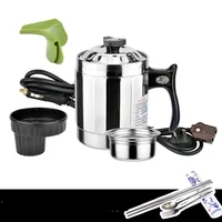 12V/24V/220V Electric Kettle For Car Using Multifunctional Cooker Kettle Stainless Steel Car Kettle For Travel 1