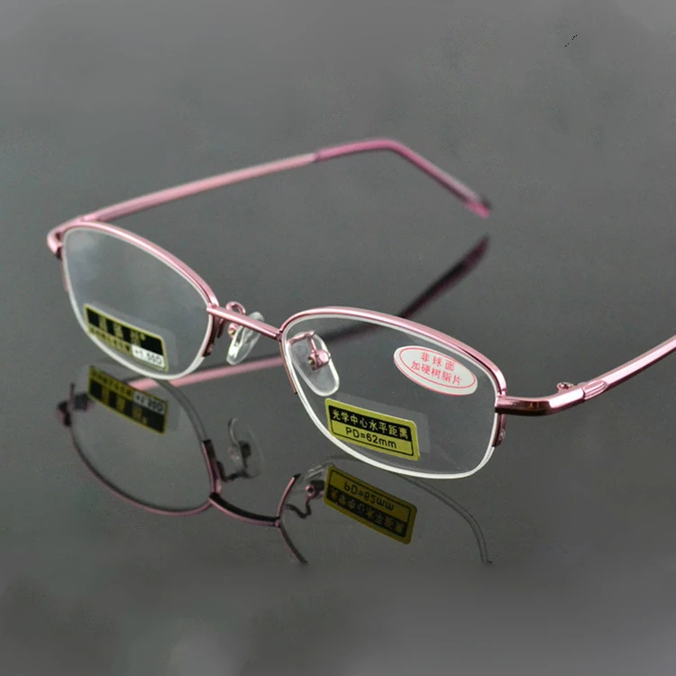 High Quality Fashion Slim Rimless Women Reading Glasses Unbreakable