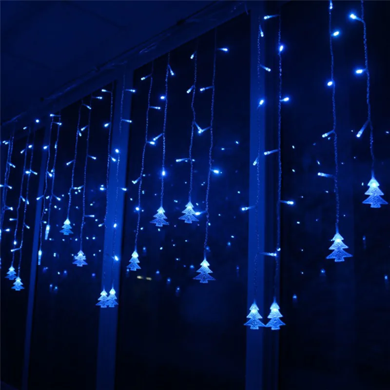 Christmas Garland LED Curtains Christmas Tree Pendant String Light 220V 3.5M For Decoration Indoor New Year Street Festoons Lamp17